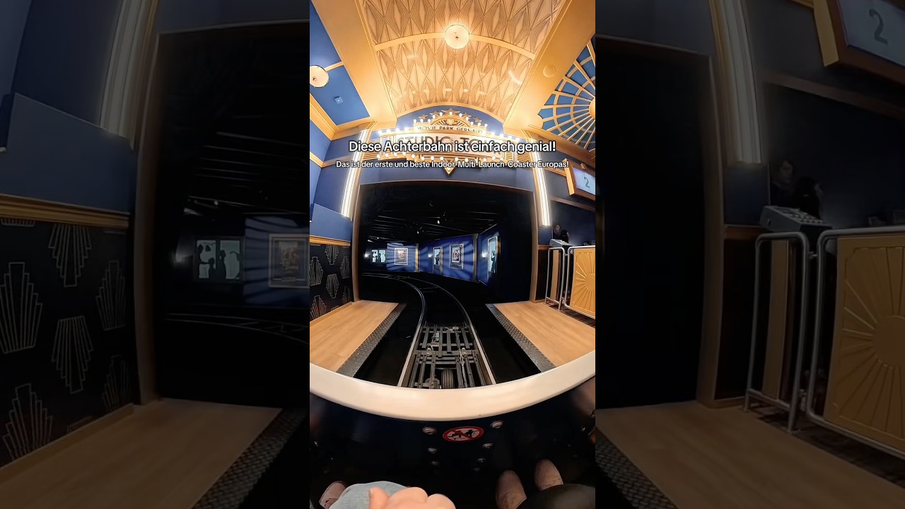 Das ist der erste Indoor-Multi-Launch-Coaster Europas! 😍 #freizeitpark #achterbahn #studiotour