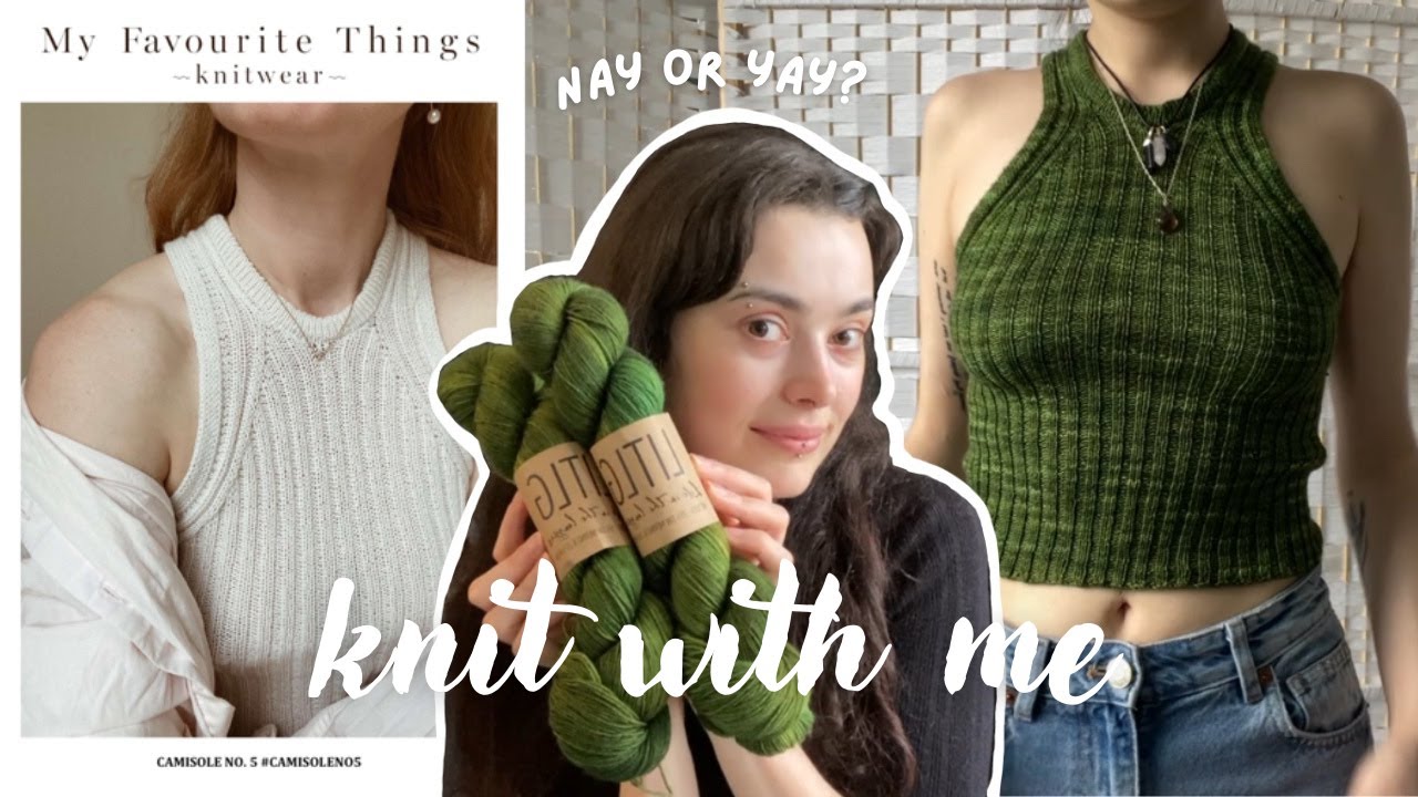 Knitting the Camisole No. 5 by My Favourite Things Knitwear