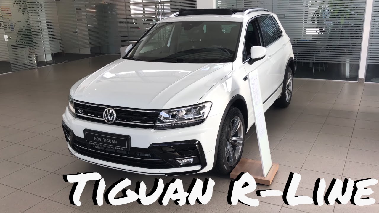 2018 Volkswagen Tiguan R-Line (белый) обзор и обзор в 4K