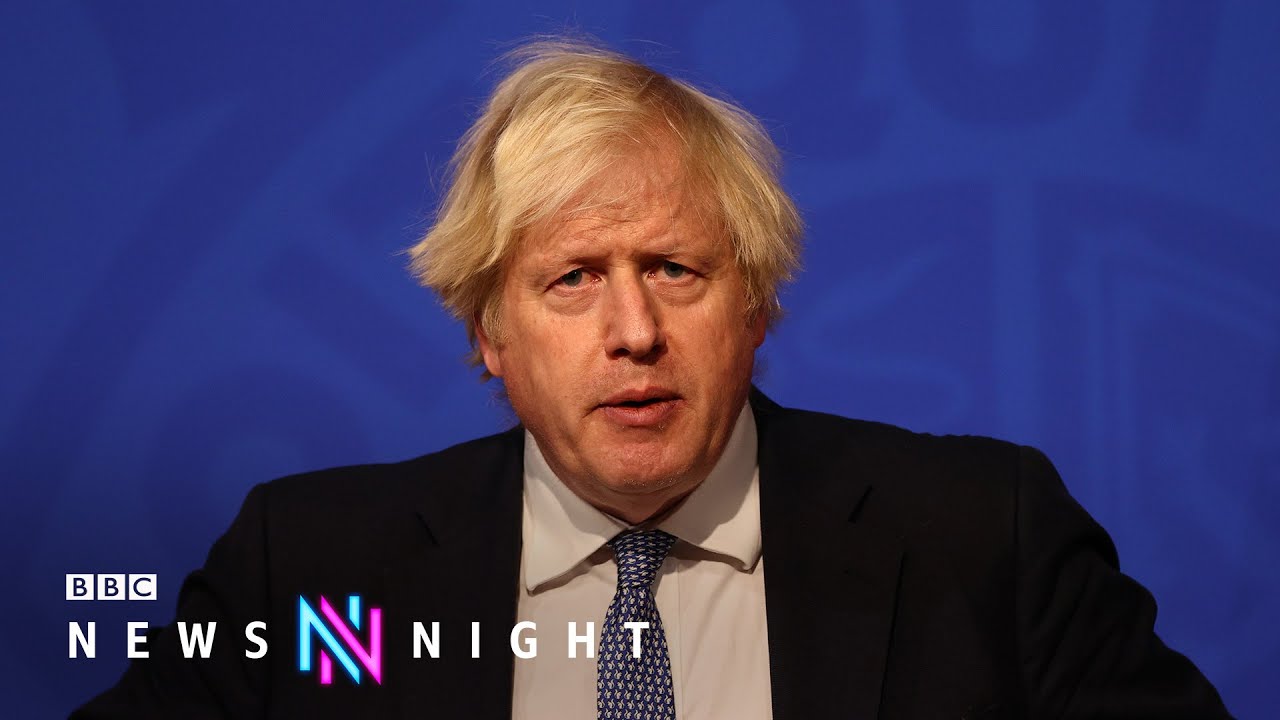 PM introduces Covid rules whilst under fire for lockdown Christmas party - BBC Newsnight