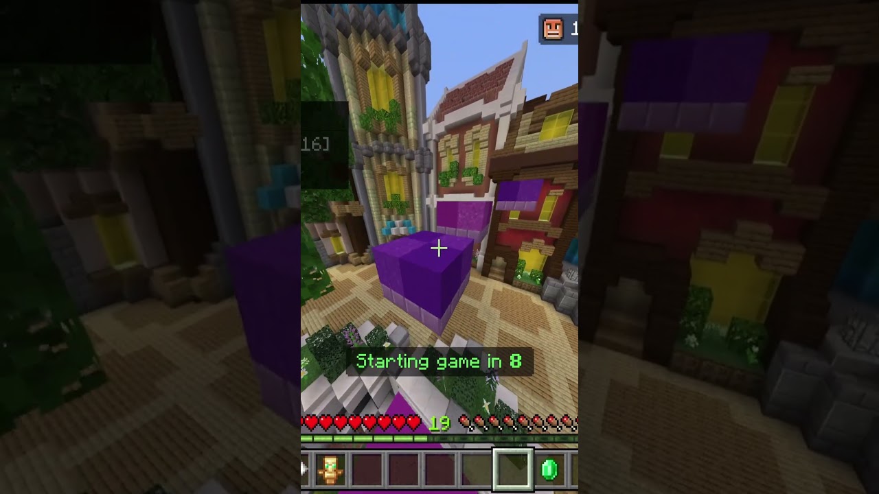 Complete Parkour In THE HIVE Minecraft Murder Mystery #minecraft #gaming #minigames