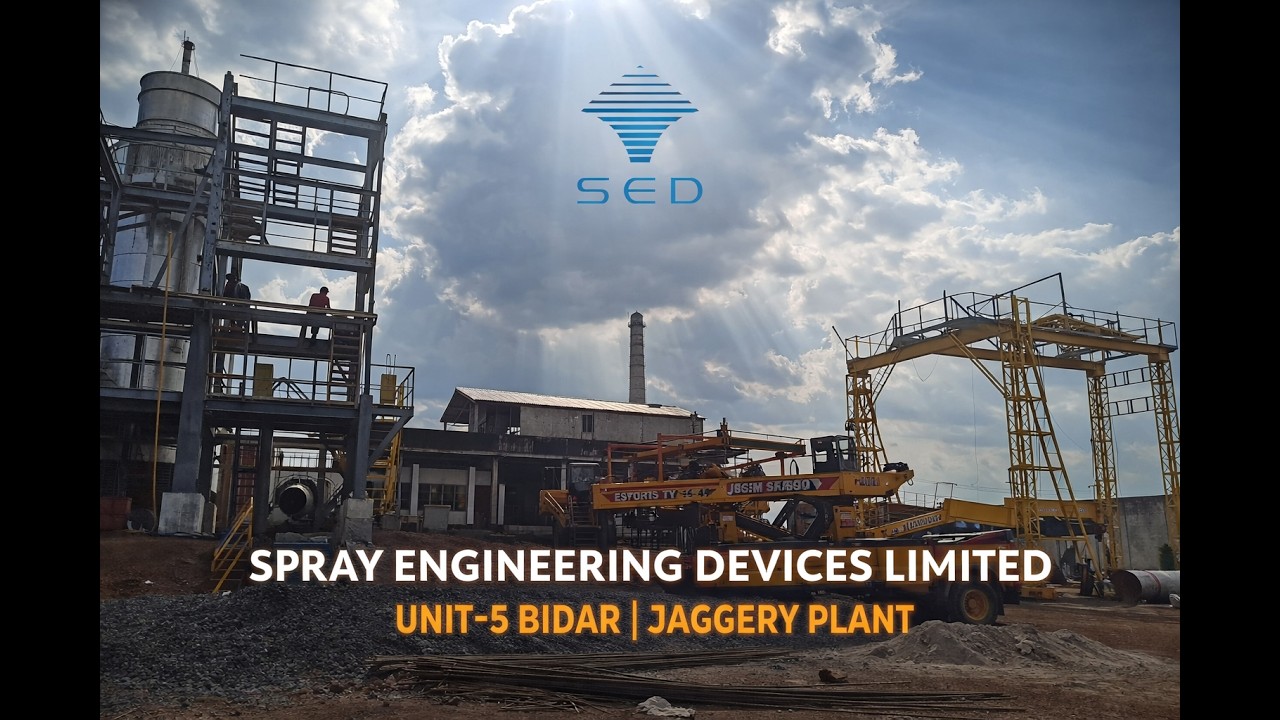Spray Engineering Devices Limited Unit-5 Bidar|Automatic Jaggery Plant|#trending#technology#jaggery