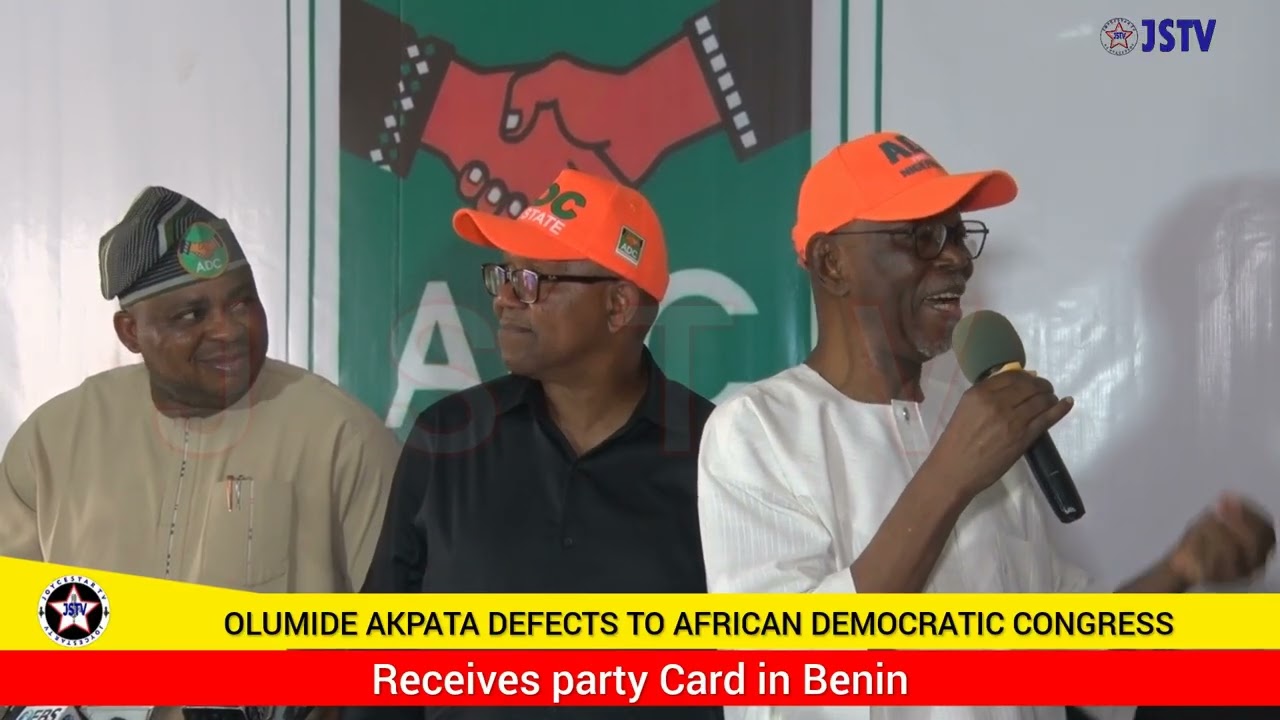 Olumide Akpata Defects to African Democratic Congress, Receives Party Card in Benin.