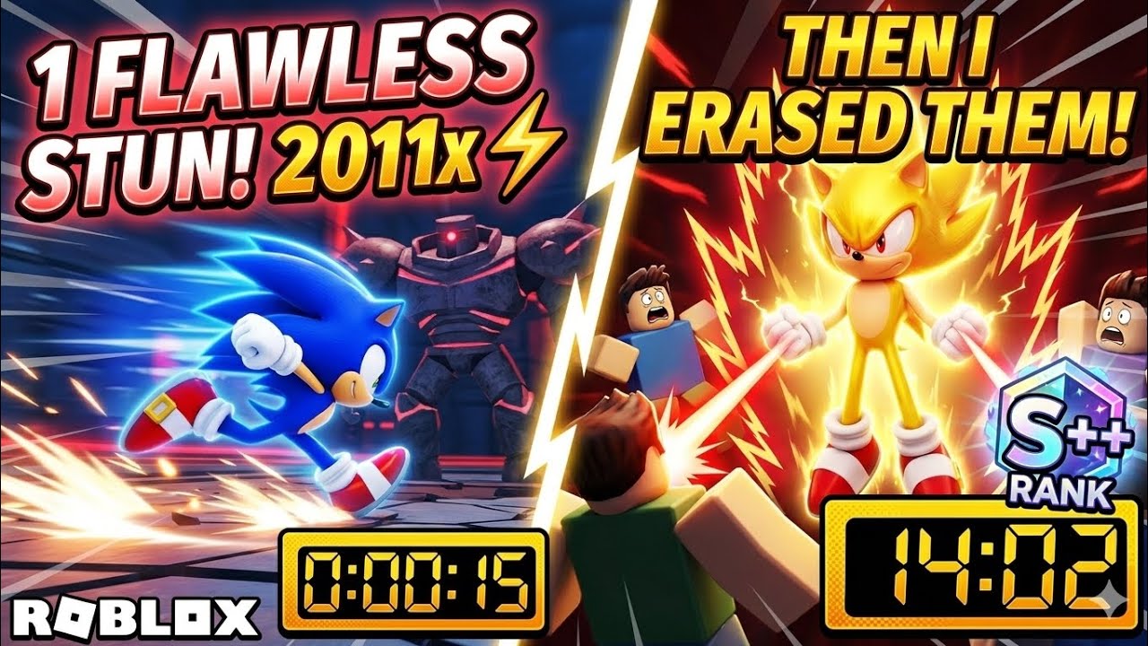 I SURVIVED AS SONIC... THEN I BECAME FLEETWAY 🌀🔱 (14:02 S++ RANK) | BUILD 2011x 💀⚡
