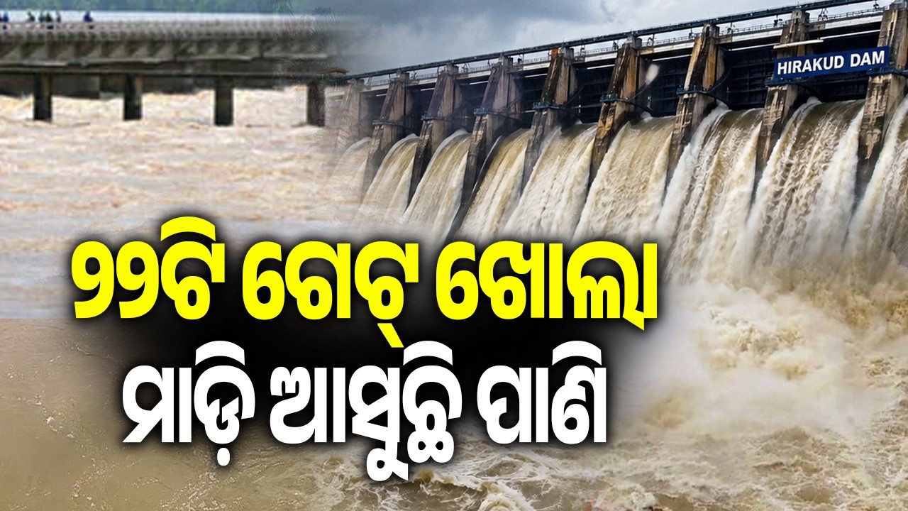 Hirakud Dam Opens 22 Gates, Massive Inflow Triggers Flood Alert in 5 Districts | Kalinga TV