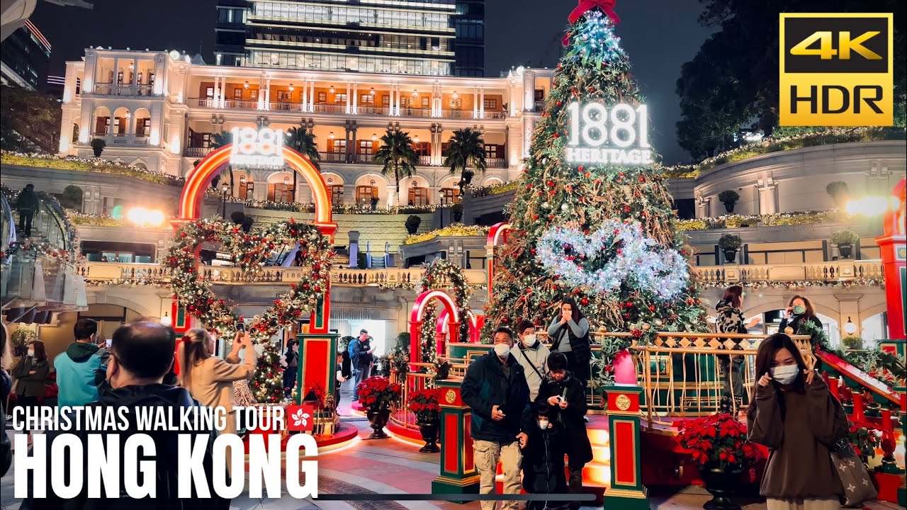 Hong Kong — Christmas Walking Tour 2022【4K HDR】