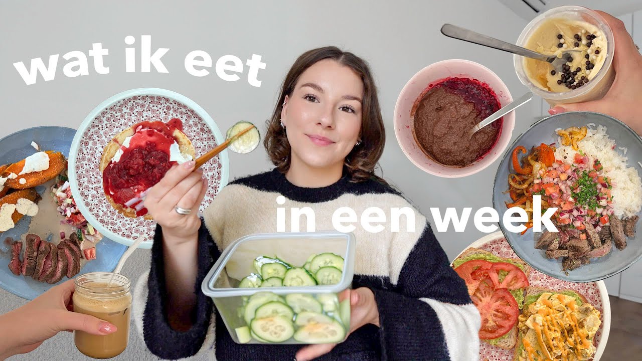 wat ik eet in een week! + weekvlog 👩🏼‍🍳🥞🍋🍵