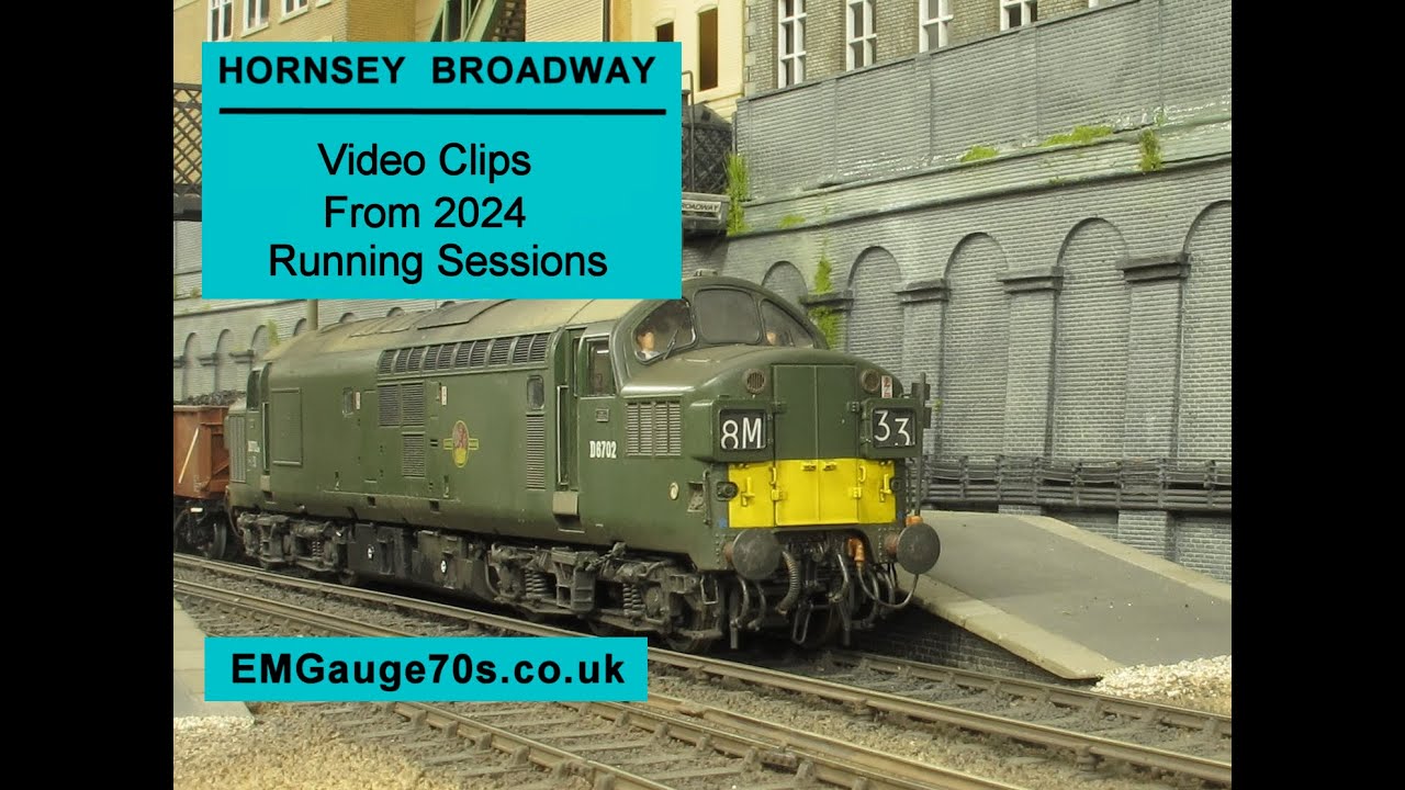 Hornsey Broadway Model Railway Running Session Videos 2024