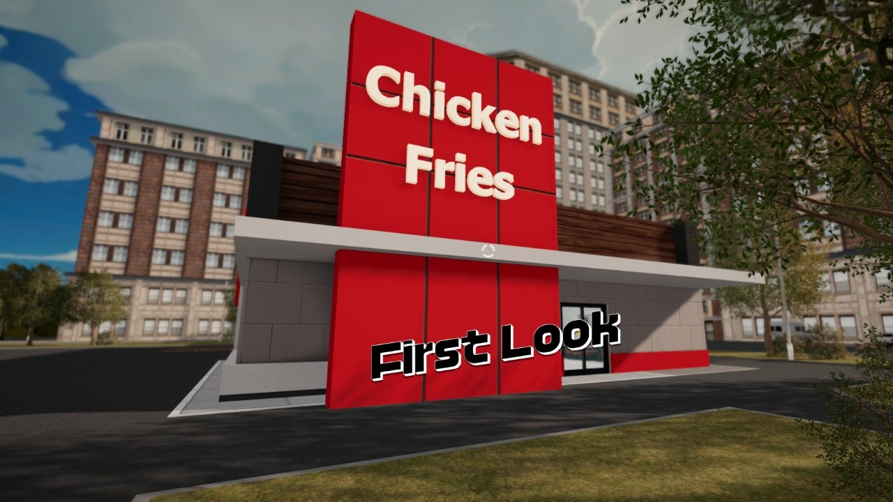 Day 1 Running a Chicken Fast Food Restaurant... Already Regret It.| Chicken Fries | First Look
