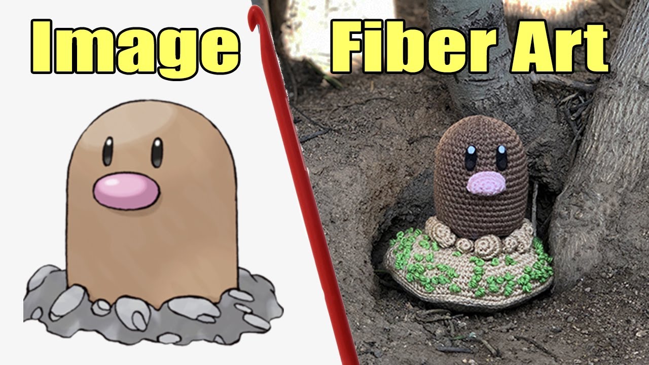 DIY Pokemon Crochet Plushie : Amigurumi Diglett