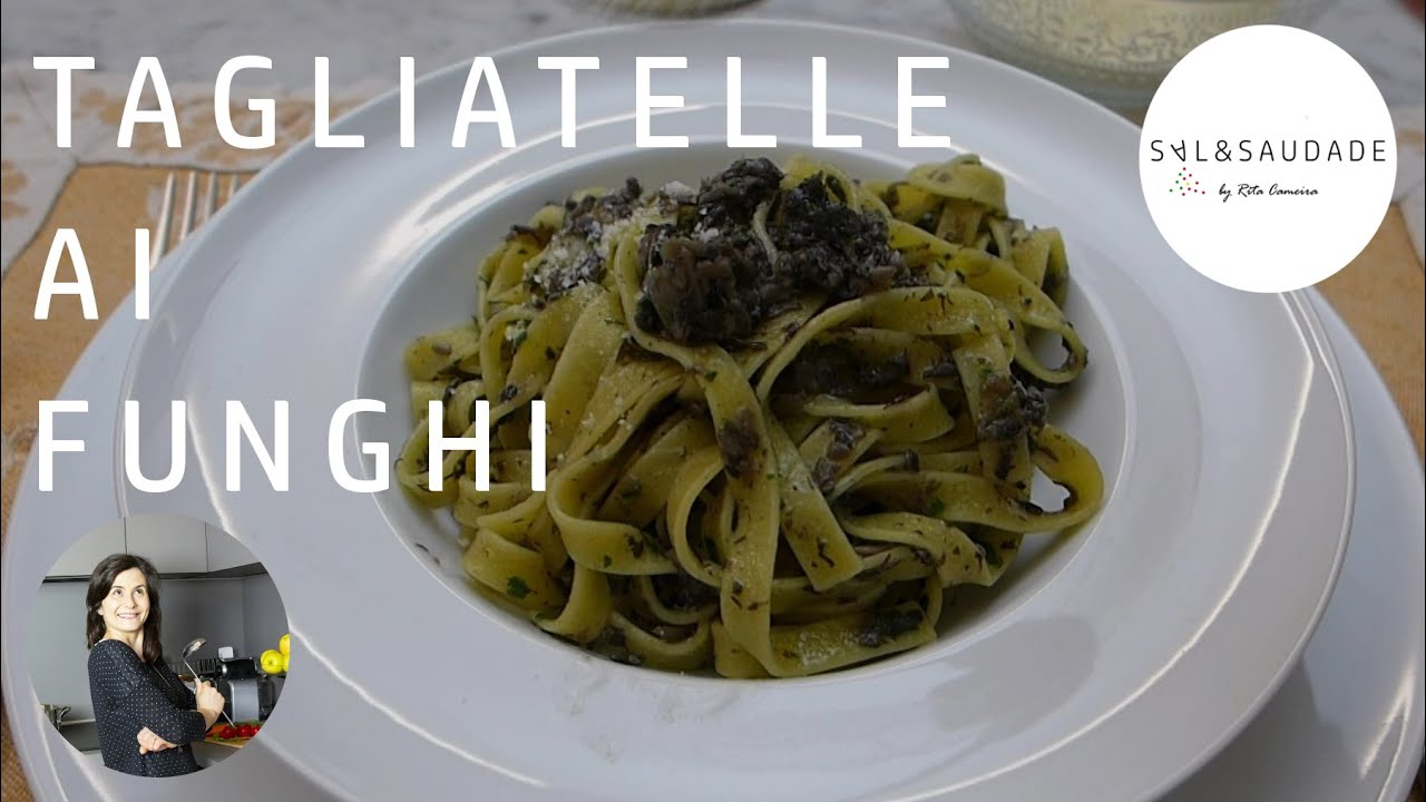 TAGLIATELLE AI FUNGHI - deliciosa massa com molho de cogumelos - SAL&SAUDADE