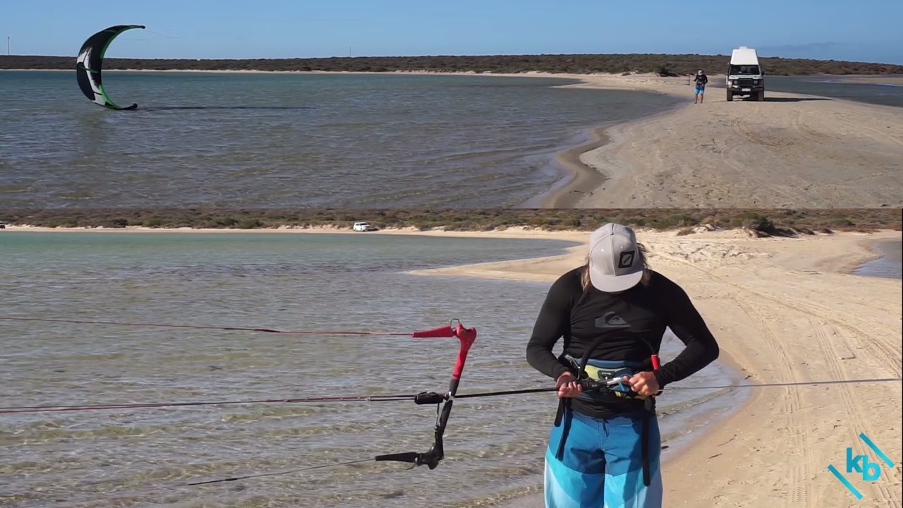 Kitesurfing Tethered Self-Launching  and Landing  KiteBud Kitesurfing Lessons Perth