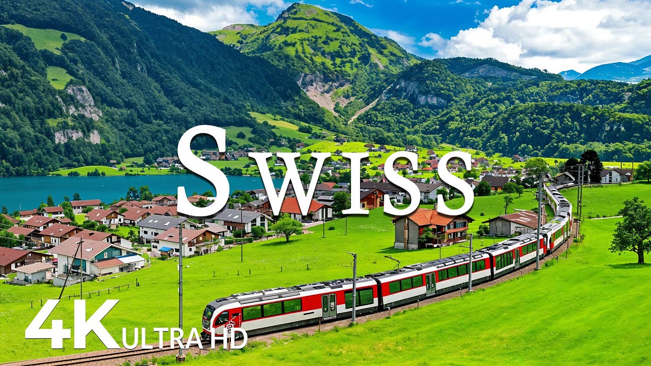 SWISS NATIONAL PARK 4K - Journey Through Scenic Alpine Landscapes and Charming Villages