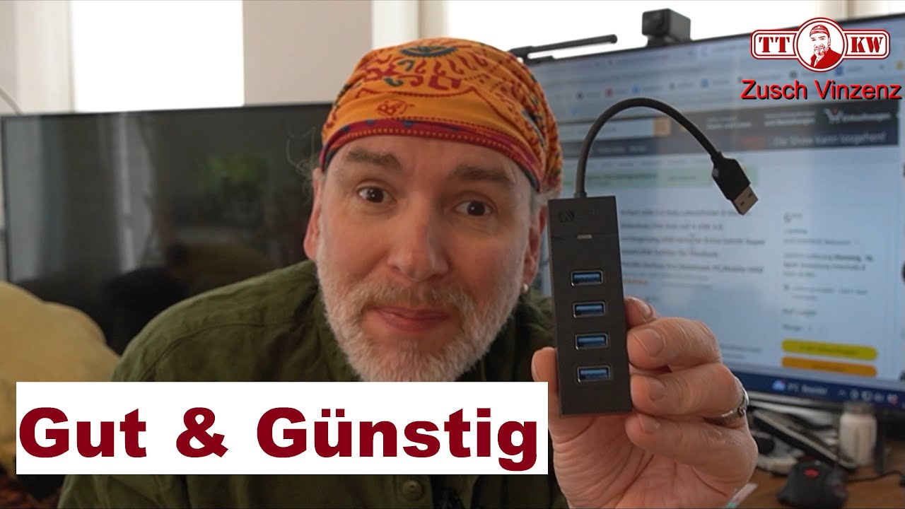 Genial g&uuml;nstig und Gut! 4-Port USB 3.0 Hub! Datenhub Verteiler f&uuml;r PC Notebook MacBook Surface