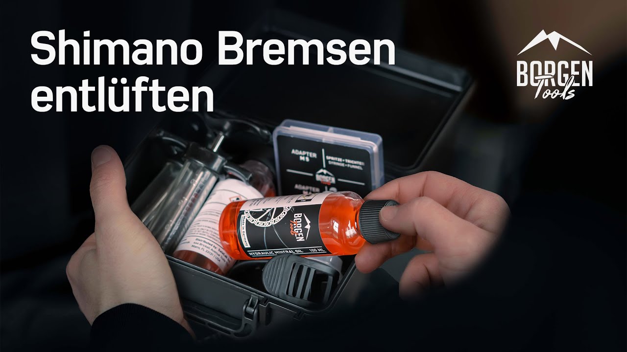 Shimano Scheibenbremsen entlüften mit dem Borgen Entlüftungsset PRO - Schritt für Schritt Anleitung