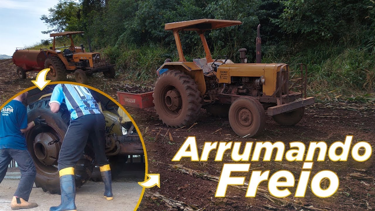 ABRINDO E ARRUMANDO OS FREIOS DO VALMET 65 ID EM CASA
