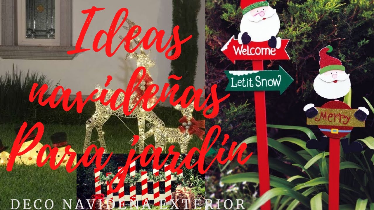 Decoraciones navideñas para jardín! 