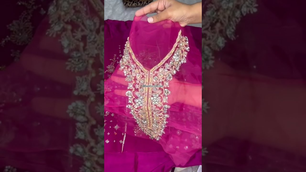 💯 Original Maria b luxury wedding collection Embroidery work #mumbaifashion#mariabweddingcollection 
