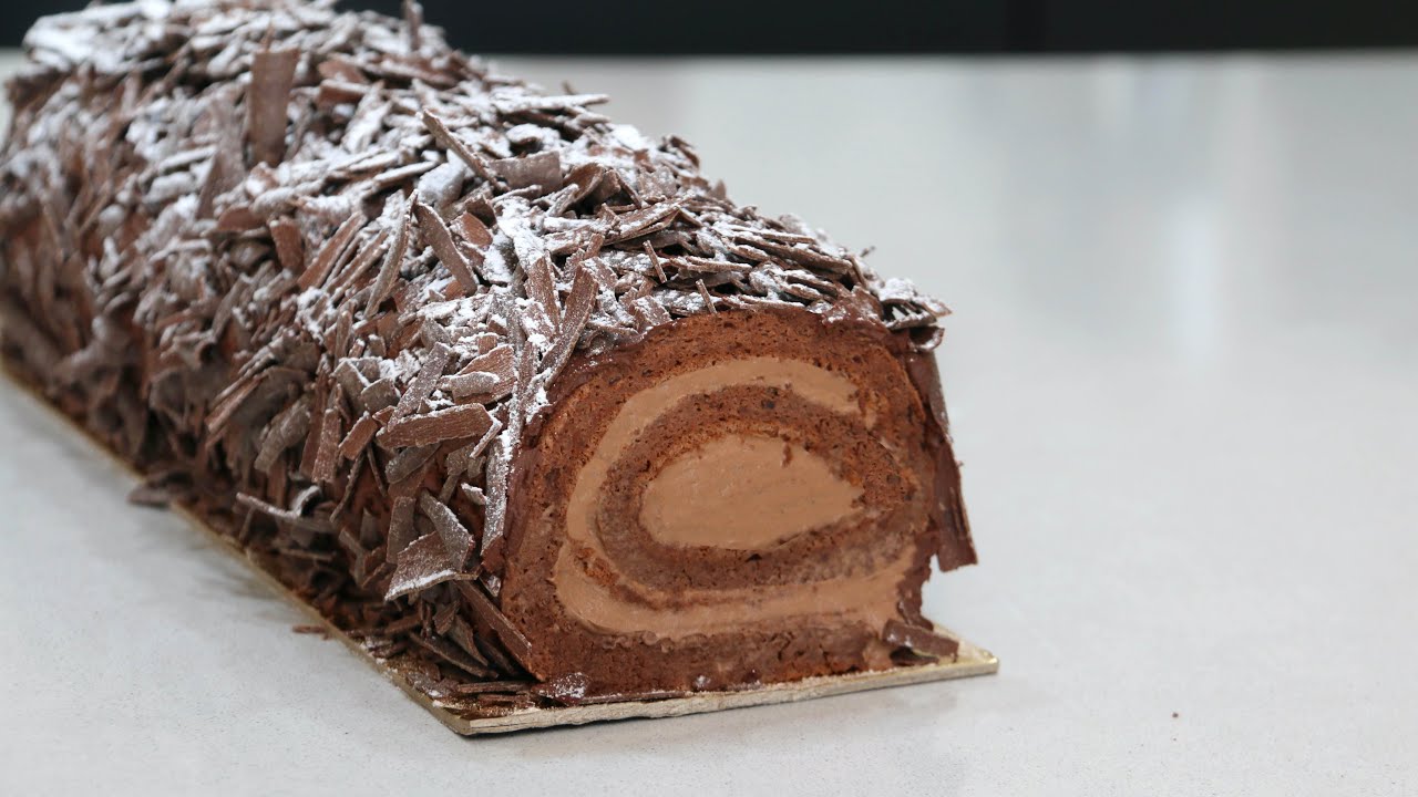 Brazo de Gitano con Trufa de chocolate / Swiss roll with Chocolate Truffle