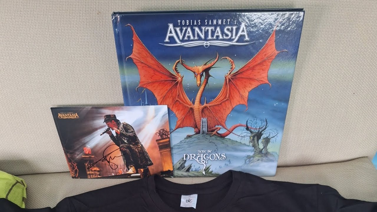 Tobias Sammet's Avantasia - Here Be Dragons Earbook or Artbook unboxing video.