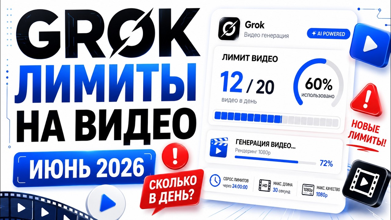 Сколько видео реально можно сгенерировать в Grok за сутки? Я провёл честный тест и показал цифры