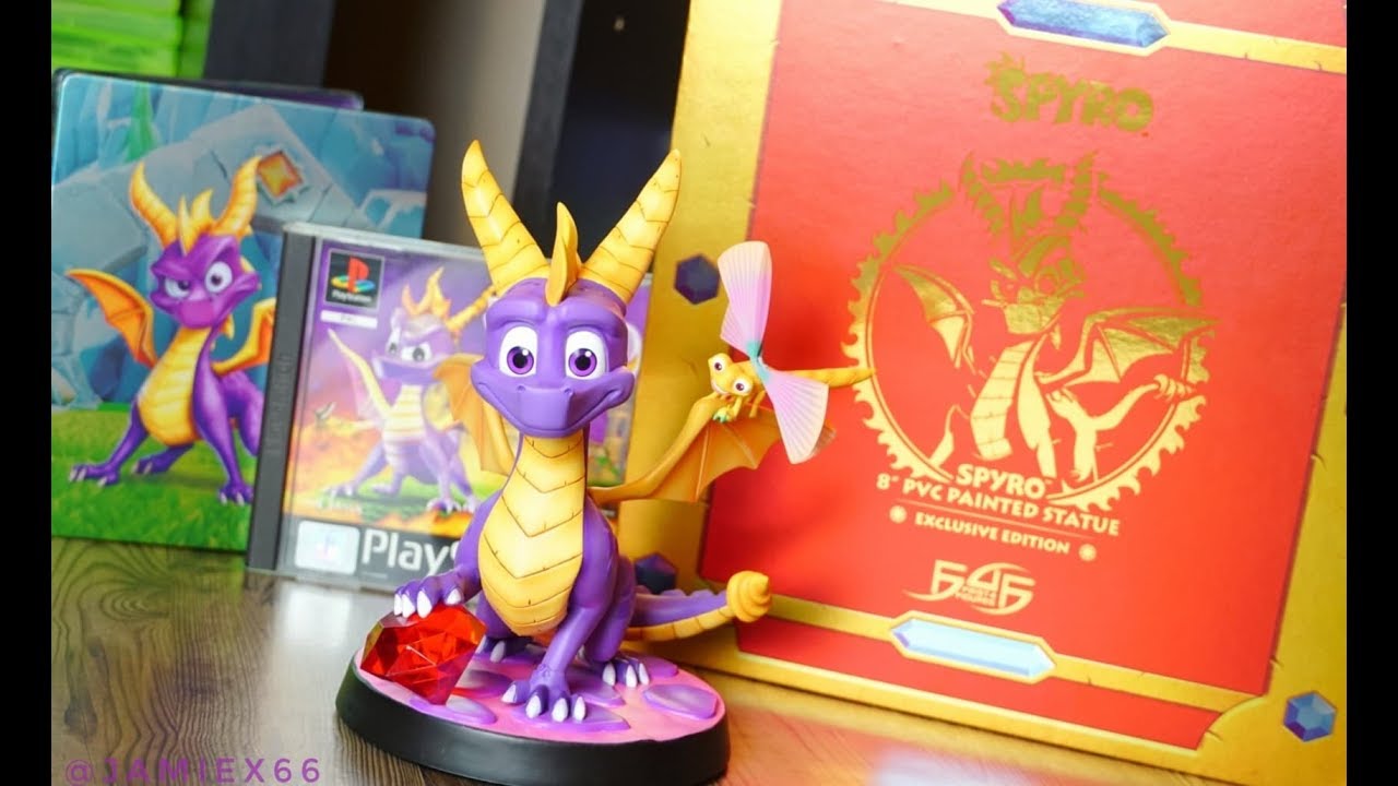 Spyro The Dragon PVC First 4 Figures Day One Exclusive Edition Unboxing