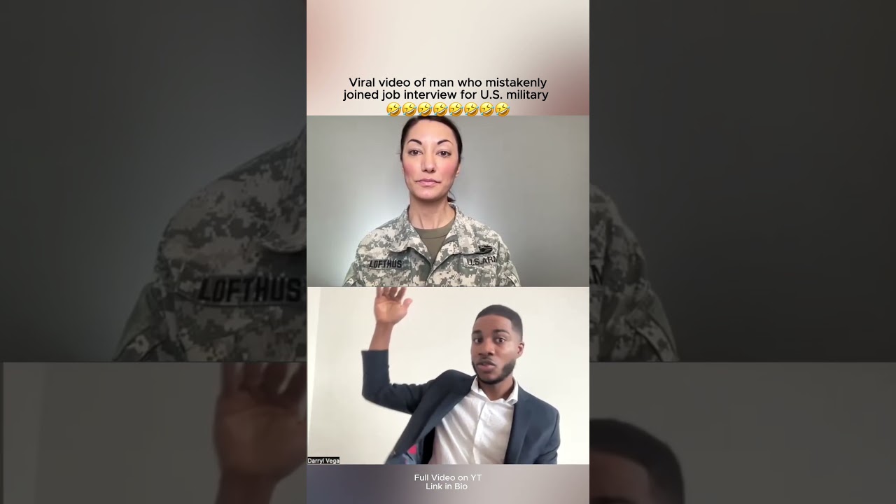 Job Seeker Mistakenly Joins Military Interview #shorts
