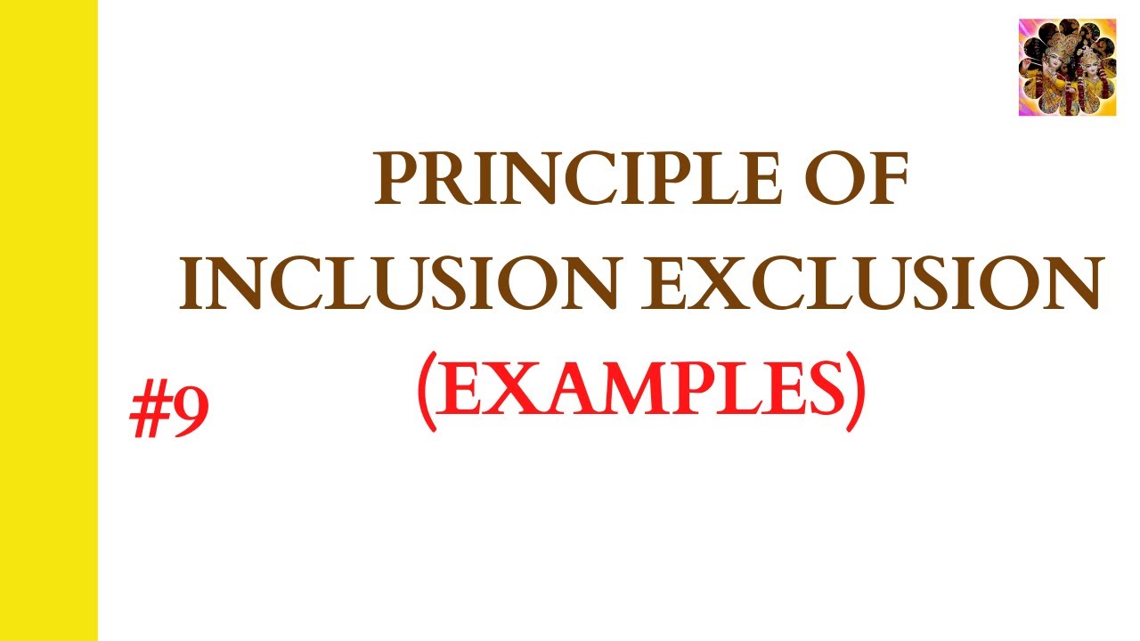 9. Principle of Inclusion Exclusion kya hai || Questions on Inclusion Exclusion principle #settheory
