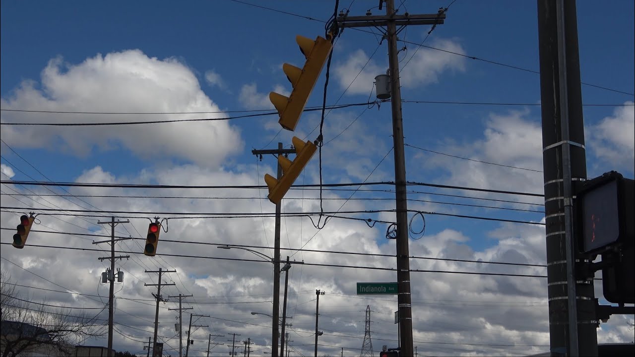 Traffic Lights Blowing Around in High Winds - Columbus Ohio - 3/25/23 - Part 2