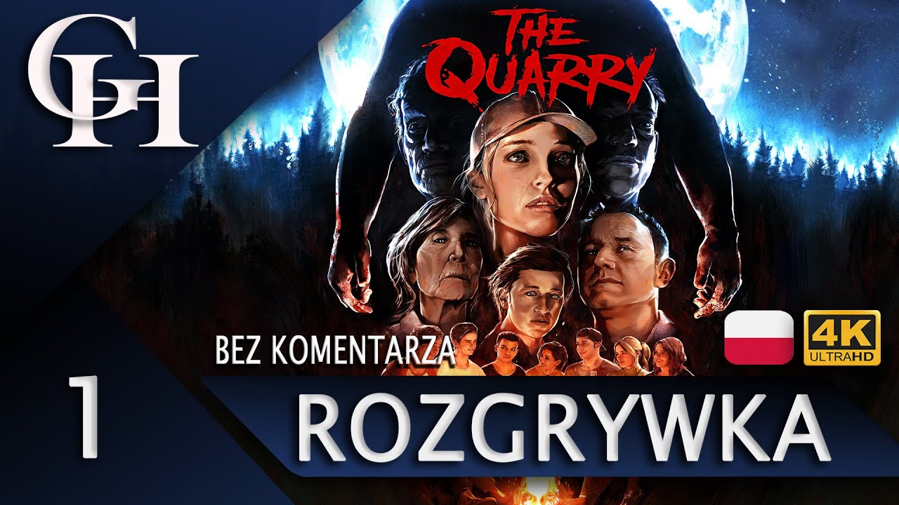 THE QUARRY PL - ROZGRYWKA CZ.1/4 - TRYB KINOWY XBOX SX 4K [BEZ KOMENTARZA CUTSCENKI/GAMEPLAY]