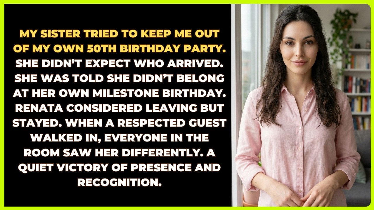My Sister Tried to Keep Me Out of My Own 50th Birthday Party. She Didn’t Expect Who Arrived.