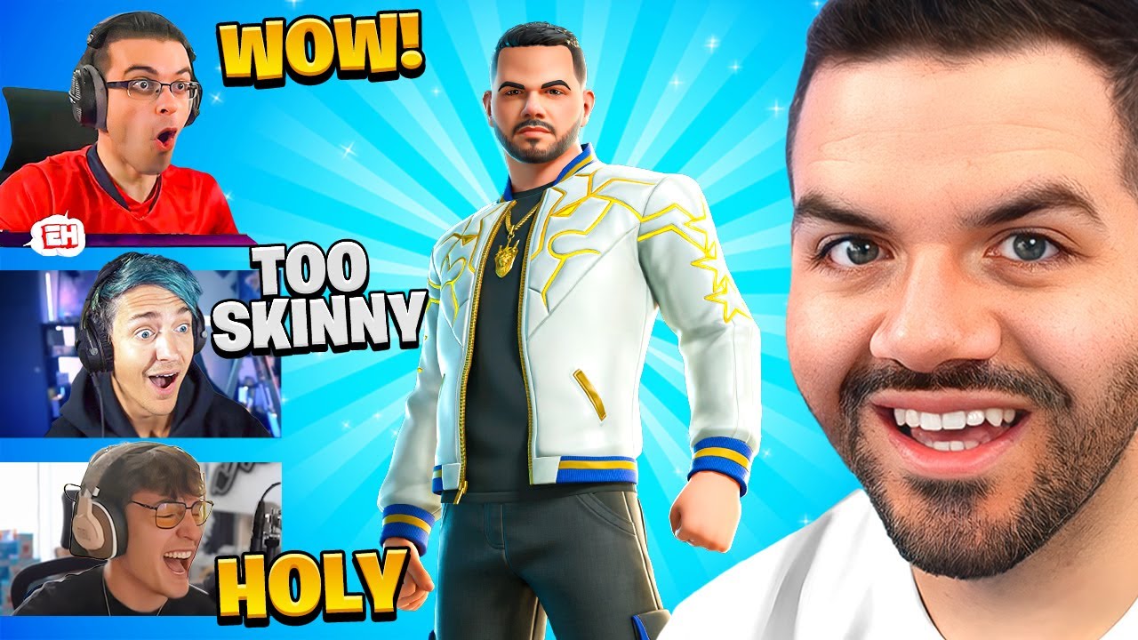 Streamers React to My ICON SKIN Reveal!