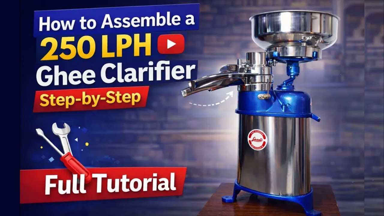 How to Assemble a 250 LPH Ghee Clarifier | Step-by-Step
