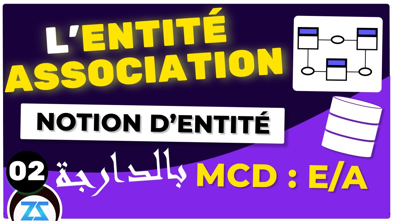 Le modèle conceptuel des données MCD 02: Entité et Association EA, notion d'entité