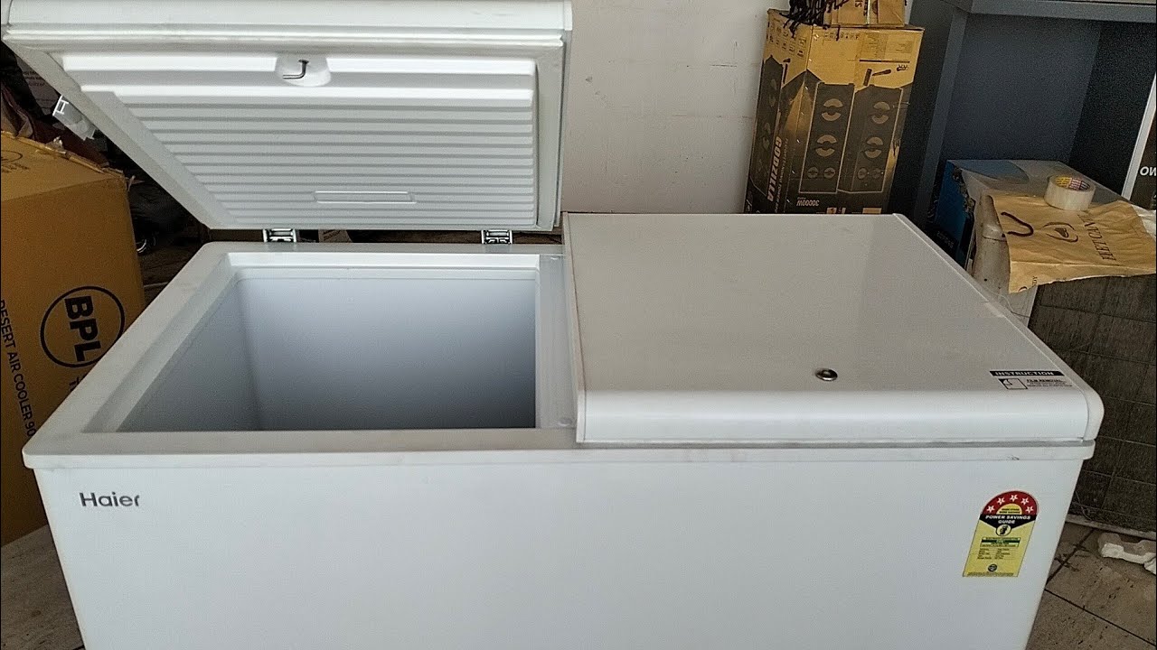 Haier Deep freezer 5 Star convertible double door [ HFC 320 DM5 ]dual condenser 3 layer door #haier