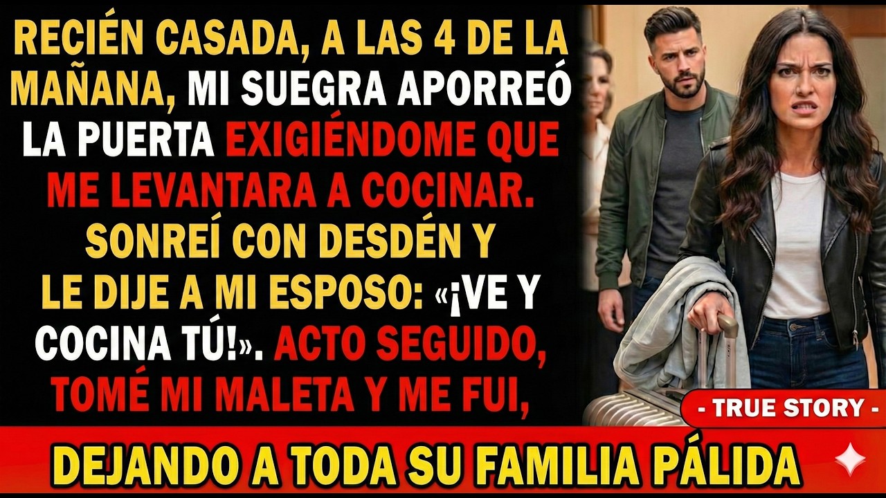 Recién Casada👰 4Am, Mi Suegra Aporreó La Puerta Para Que Cocinara😡 Le Dije A Mi Esposo😏 