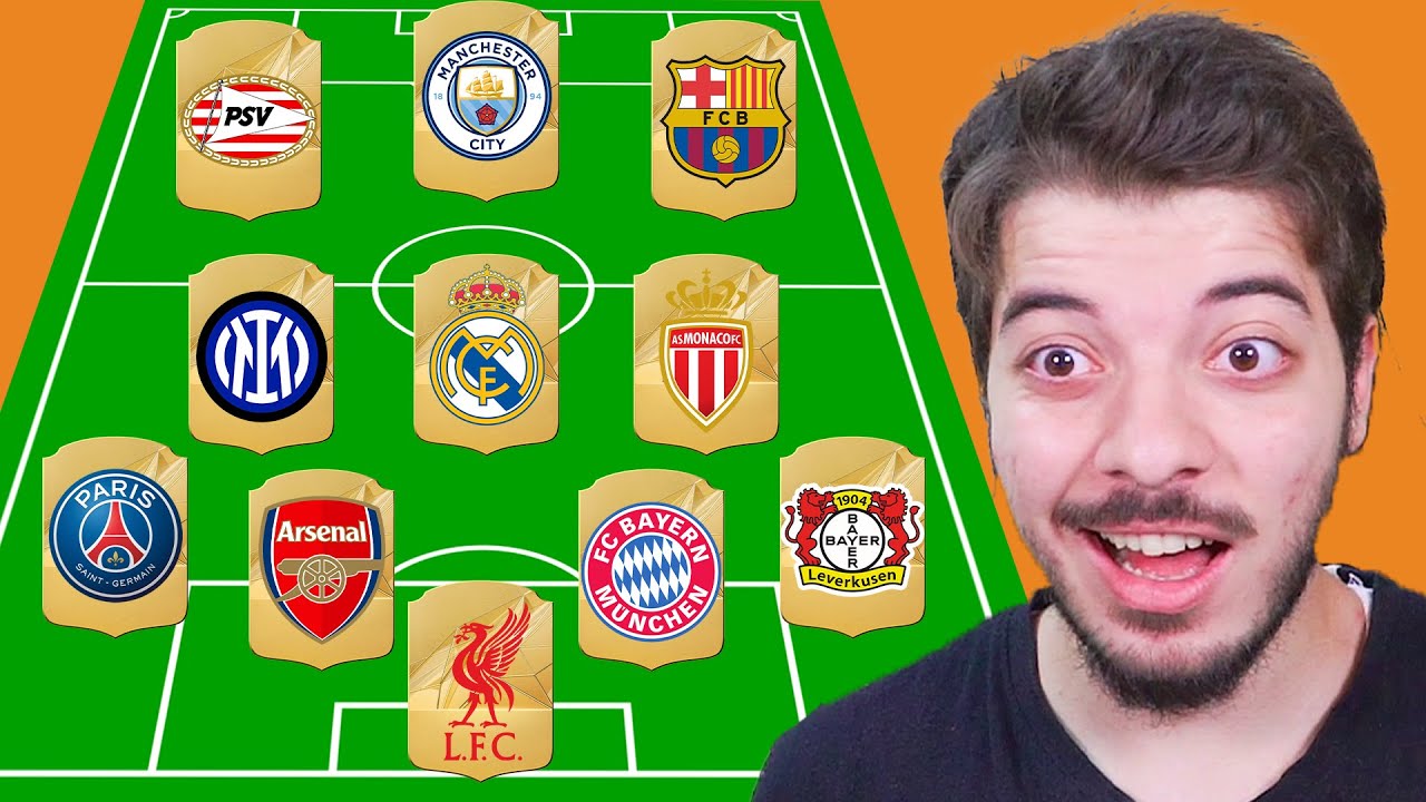 تحدي افضل لاعب من كل فريق في دوري أبطال أوروبا 😨🔥