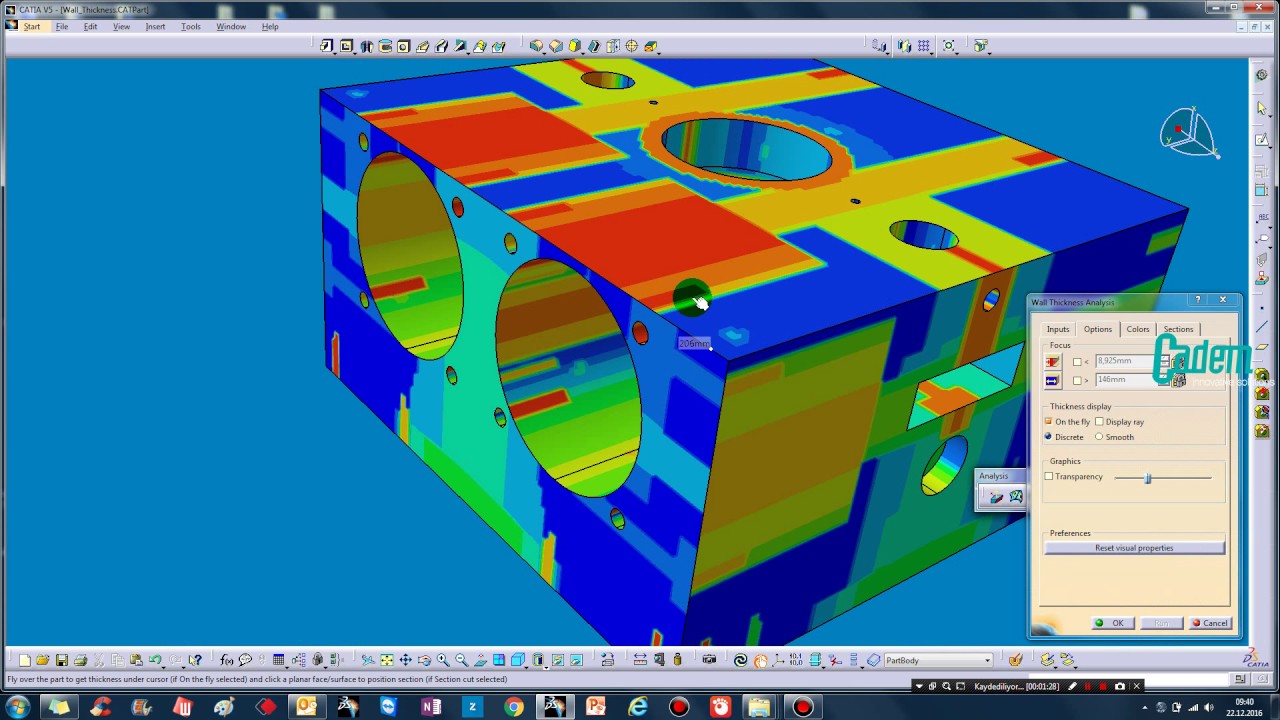 Wall Thickness Analysis-Catia