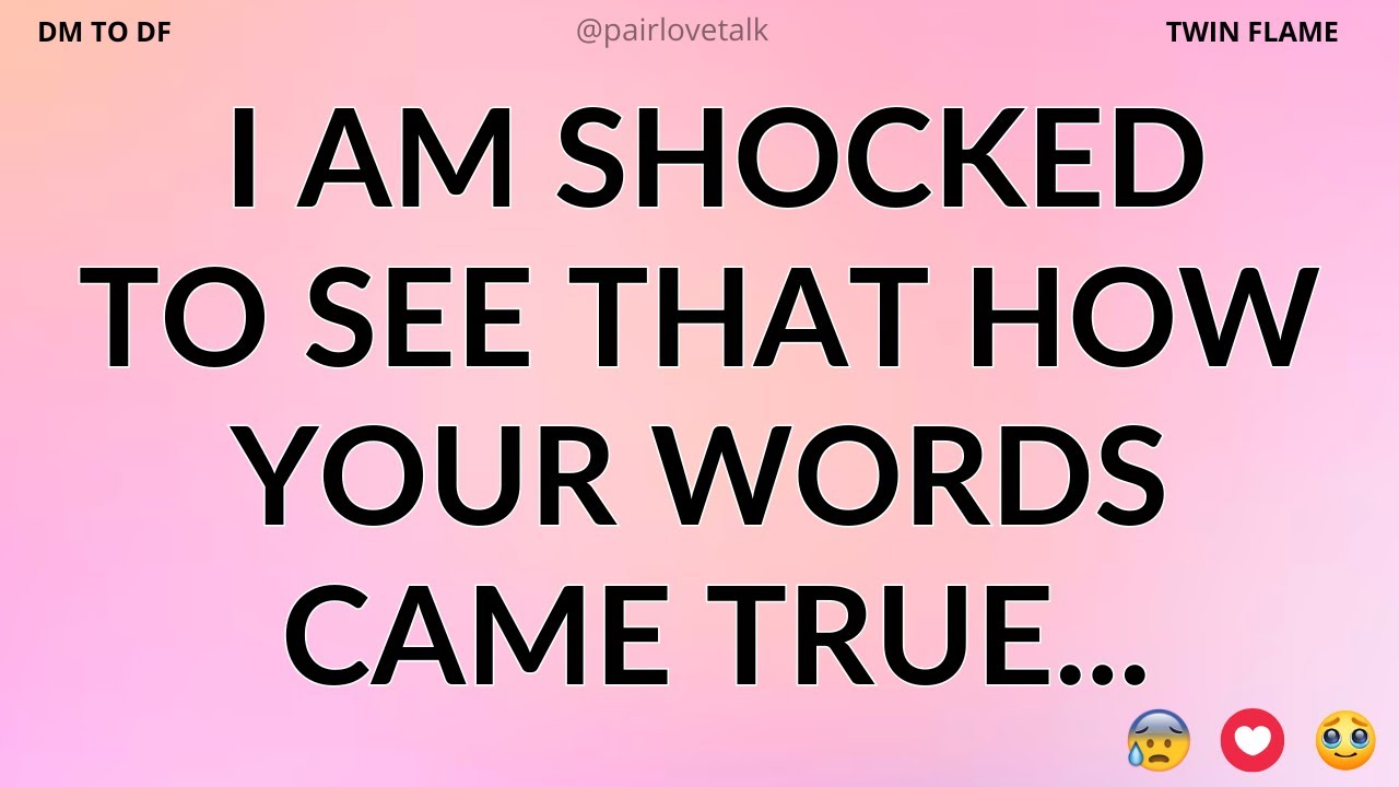 DM 💌 I am shocked to see that how your words came true...😲 DM TO DF 🖤 Divine Masculine Energy
