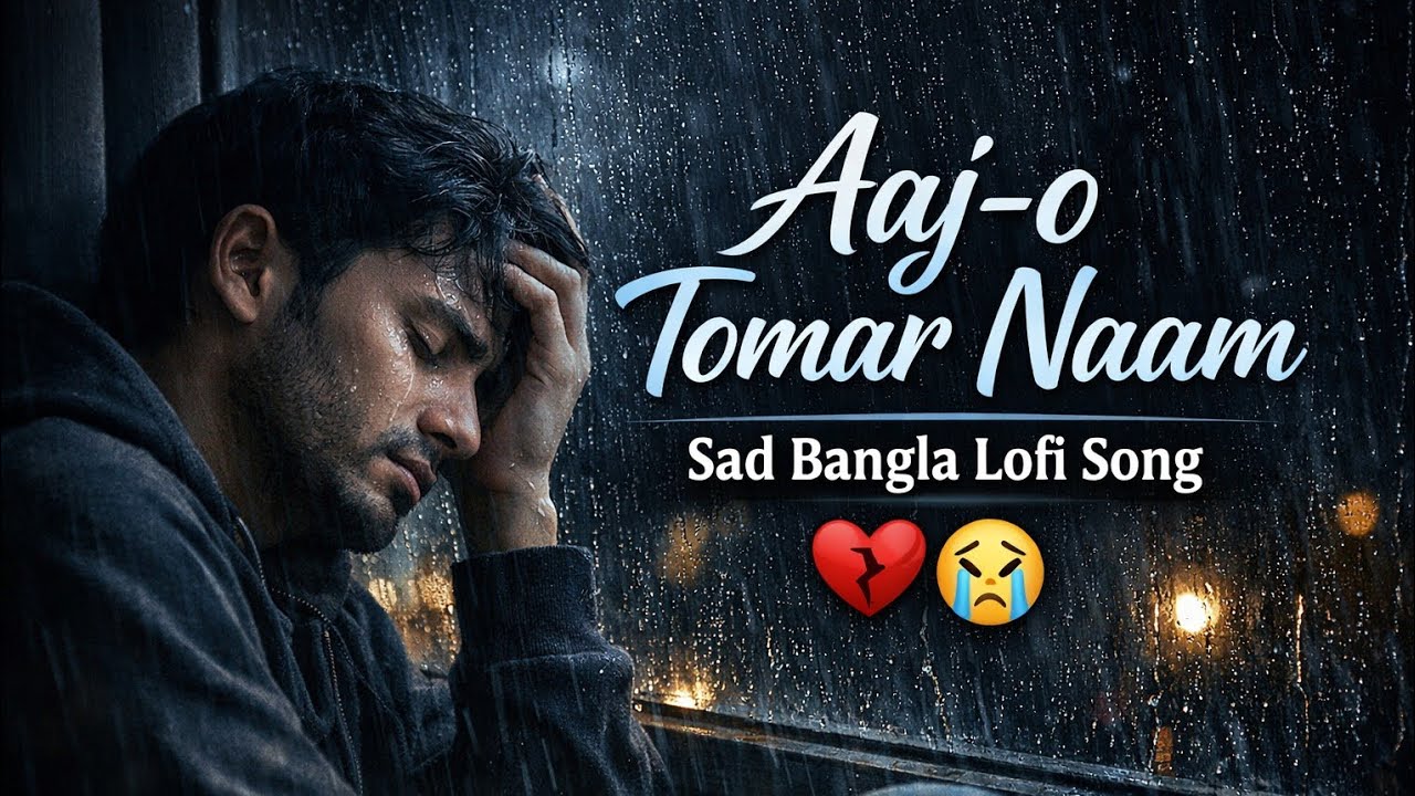 Aaj-o Tomar Naam 😭🌧️ | Ultra Sad Bengali Lofi Song | Broken Heart Bangla Lofi 2026 | @GaanBox-x1c 