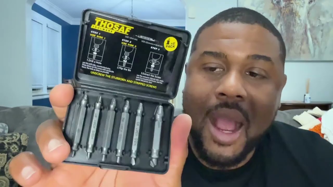 Gifts for Men,Damaged Screw Extractor Set, Best Screw Extractor Set  Multiple Sizes, Removes Easily