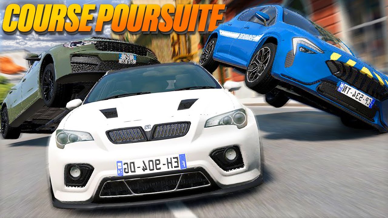COURSE POURSUITE LA POLICE NOUS TROLL | BeamNG MULTIPLAYER