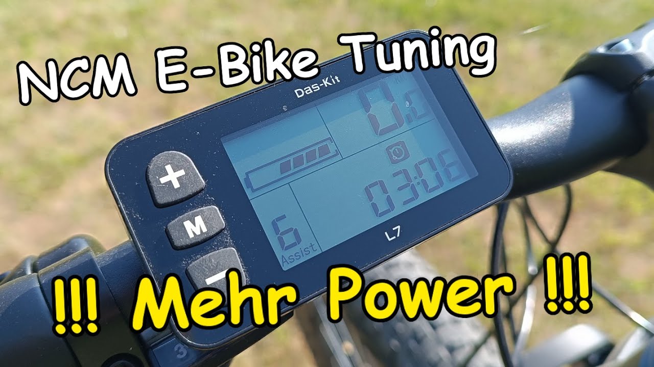 NCM E-BIKE TUNING 🔥 So einfach MEHR LEISTUNG möglich? L7 DISPLAY [Deutsch]