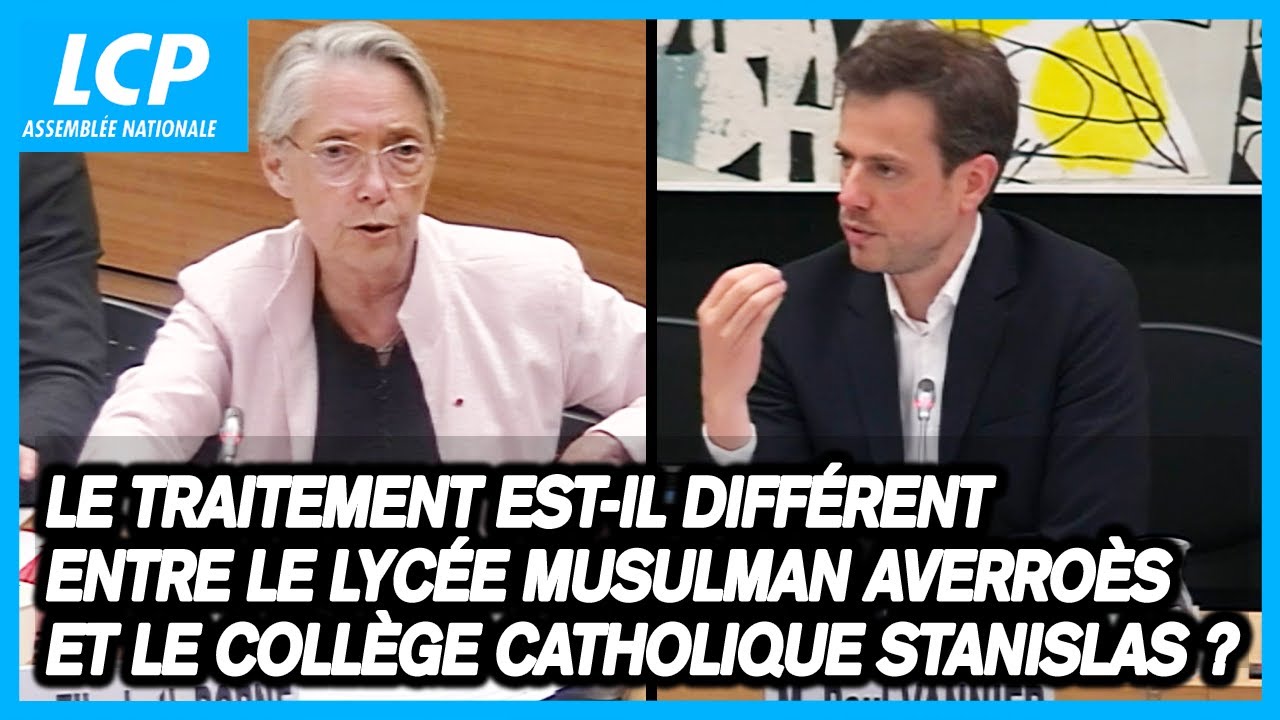 Le traitement est-il différent entre le lycée musulman Averroès et le collège catholique Stanislas ?