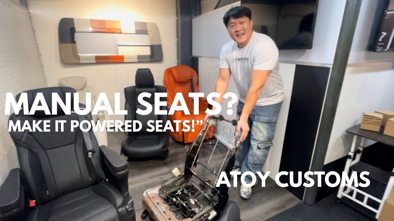 Customize your original Toyota Manual seats to Powered Seats by Atoy Customs