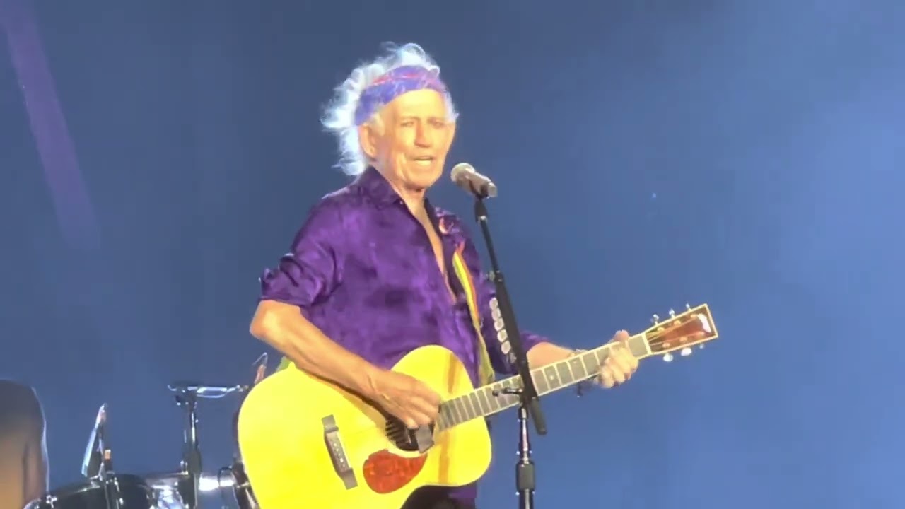 Keith Richards Rolling Stones, “You Got the Silver,” Lyon, France, July 19, 2022