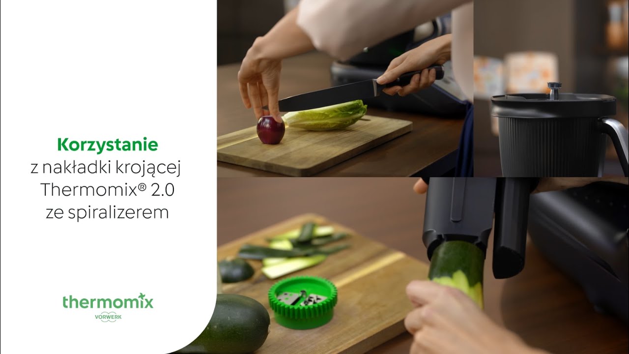 Korzystanie z nakładki krojącej Thermomix&reg; 2.0 ze spiralizerem dla TM7