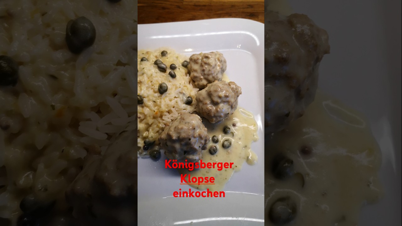 Am Freitag werden wir Königsberger Klopse in Kapernsauce einkochen - und für mich nicht süß-sauer 😉
