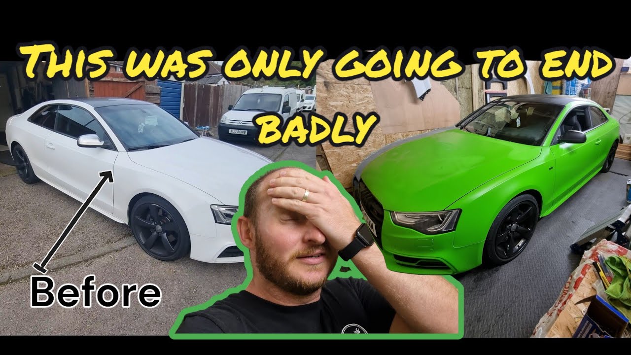 Wrapping an Audi S5, having never done it before