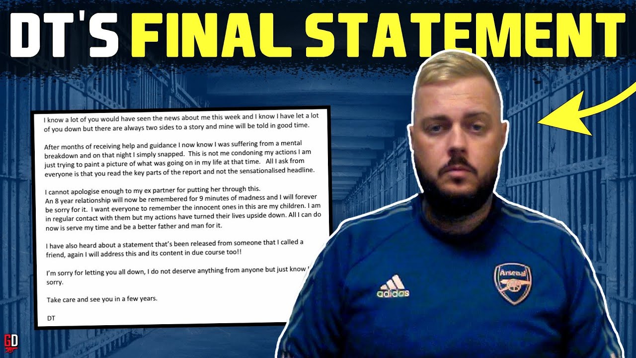 Mr DT's FINAL STATEMENT after being jailed for three years! 🚨